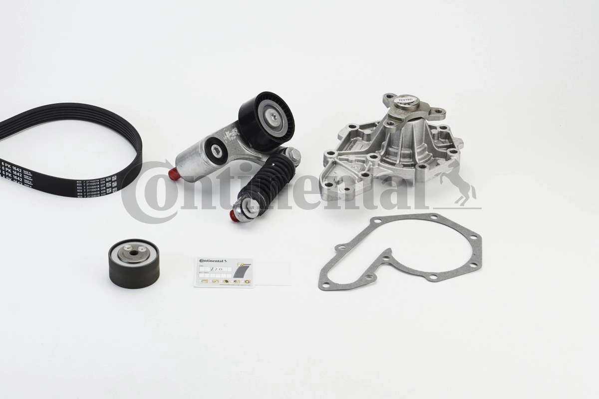 Water Pump + V-ribbed Belt Kit